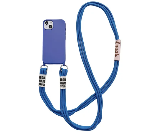 Чехол TPU two straps California для Apple iPhone 13 (6.1") Синий / Iris