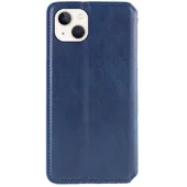 Кожаный чехол-книжка GETMAN Cubic (PU) для Apple iPhone 13 (6.1") Синий