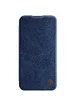 Кожаный чехол (книжка) Nillkin Qin Pro Camshield для Apple iPhone 13 (6.1") Синий
