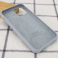 Чехол Silicone Case Full Protective (AA) для Apple iPhone 13 (6.1") Серый / Mist Blue