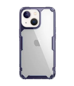 TPU чохол Nillkin Nature Pro Series для Apple iPhone 13/14 (6.1") Темно-фіолетовий (прозорий)