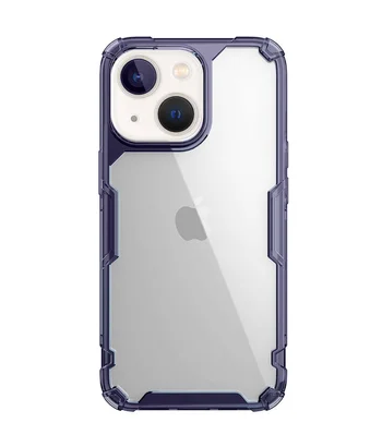 TPU чохол Nillkin Nature Pro Series для Apple iPhone 13/14 (6.1") Темно-фіолетовий (прозорий)