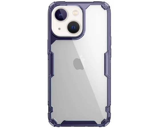 TPU чохол Nillkin Nature Pro Series для Apple iPhone 13/14 (6.1") Темно-фіолетовий (прозорий)