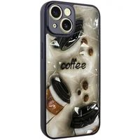 TPU+PC чехол Prisma Plushie для Apple iPhone 13 (6.1") Coffee