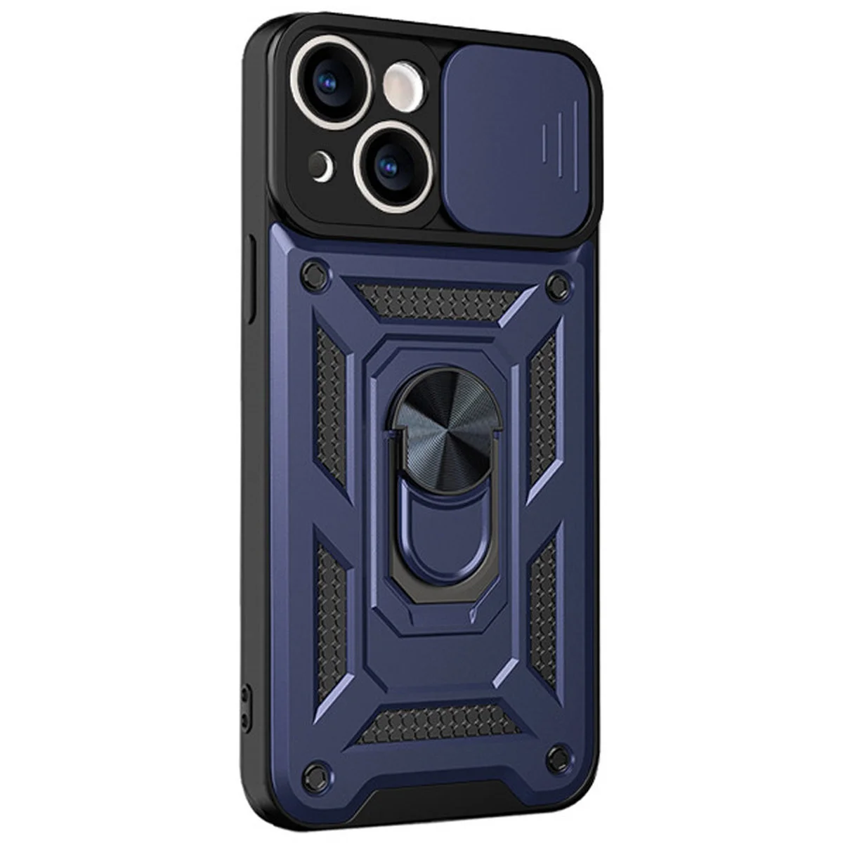 Ударопрочный чехол Camshield Serge Ring для Apple iPhone 13 (6.1") Синий