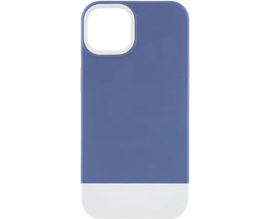 Чохол TPU+PC Bichromatic для Apple iPhone 13 (6.1") Blue / White