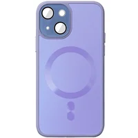 Чохол TPU+Glass Sapphire Midnight with MagSafe для Apple iPhone 13 (6.1") Бузковий / Dasheen