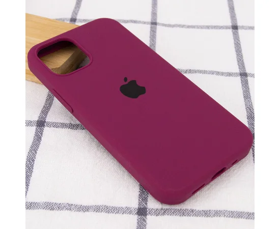 Чехол Silicone Case Full Protective (AA) для Apple iPhone 13 (6.1") Бордовый / Maroon