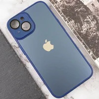 Чехол TPU+Glass Sapphire Midnight для Apple iPhone 13 (6.1") Синий / Deep navy