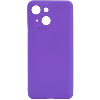 Силіконовий чохол Candy для Apple iPhone 13 (6.1") Бузковий