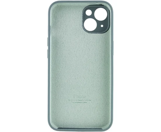 Чехол Silicone Case Full Camera Protective (AA) для Apple iPhone 13 (6.1") Зеленый / Pine green / PVH