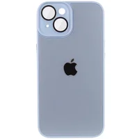 Чехол TPU+Glass Sapphire Midnight для Apple iPhone 13 (6.1") Голубой / Blue