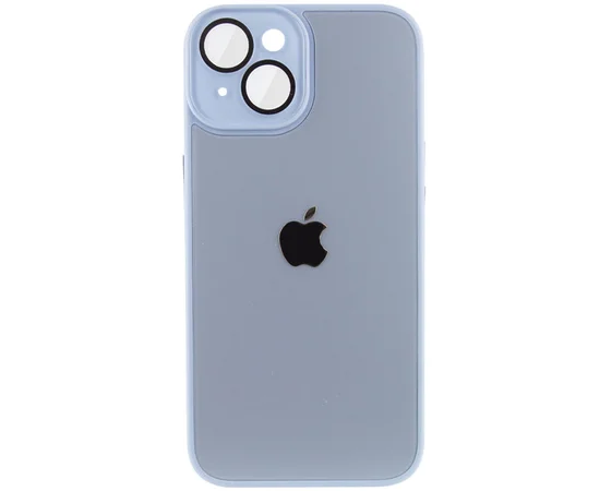 Чехол TPU+Glass Sapphire Midnight для Apple iPhone 13 (6.1") Голубой / Blue