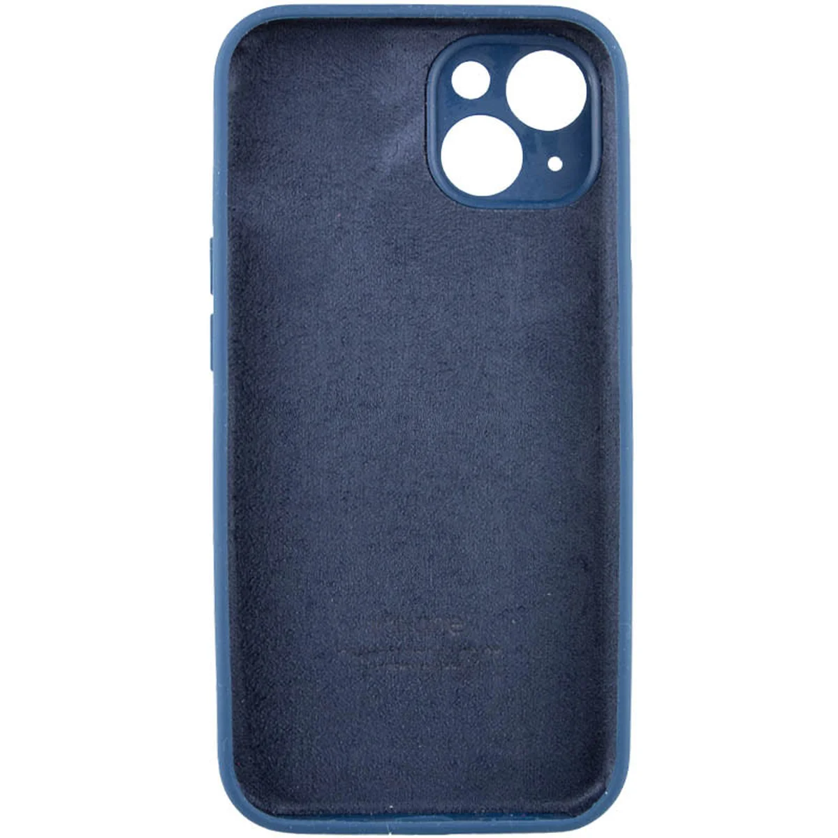 Чехол Silicone Case Full Camera Protective (AA) для Apple iPhone 13 (6.1") Синий / Abyss Blue