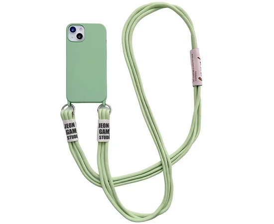 Чехол TPU two straps California для Apple iPhone 13 (6.1") Зеленый / Pistachio