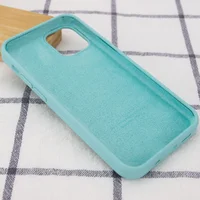 Чехол Silicone Case Full Protective (AA) для Apple iPhone 13 (6.1") Бирюзовый / Marine Green