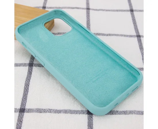 Чехол Silicone Case Full Protective (AA) для Apple iPhone 13 (6.1") Бирюзовый / Marine Green