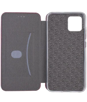 Кожаный чехол-книжка Classy для Apple iPhone 13 (6.1") Бордовый