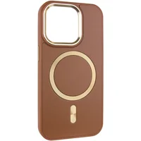 Кожаный чехол SnapCase with MagSafe для Apple iPhone 13 / 14 (6.1") Brown