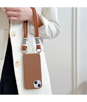 Чохол TPU two straps California для Apple iPhone 13 (6.1") Коричневий