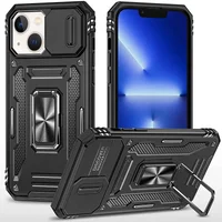 Ударопрочный чехол Camshield Army Ring для Apple iPhone 13 (6.1") Черный / Black