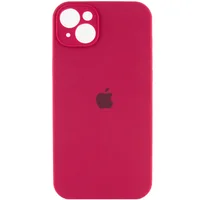 Чохол Silicone Case Full Camera Protective (AA) Apple iPhone 13 (6.1") Червоний / Rose Red / PVH
