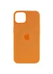 Чехол Silicone case (AAA) full with Magsafe and Animation для Apple iPhone 13 (6.1") Оранжевый / Marigold