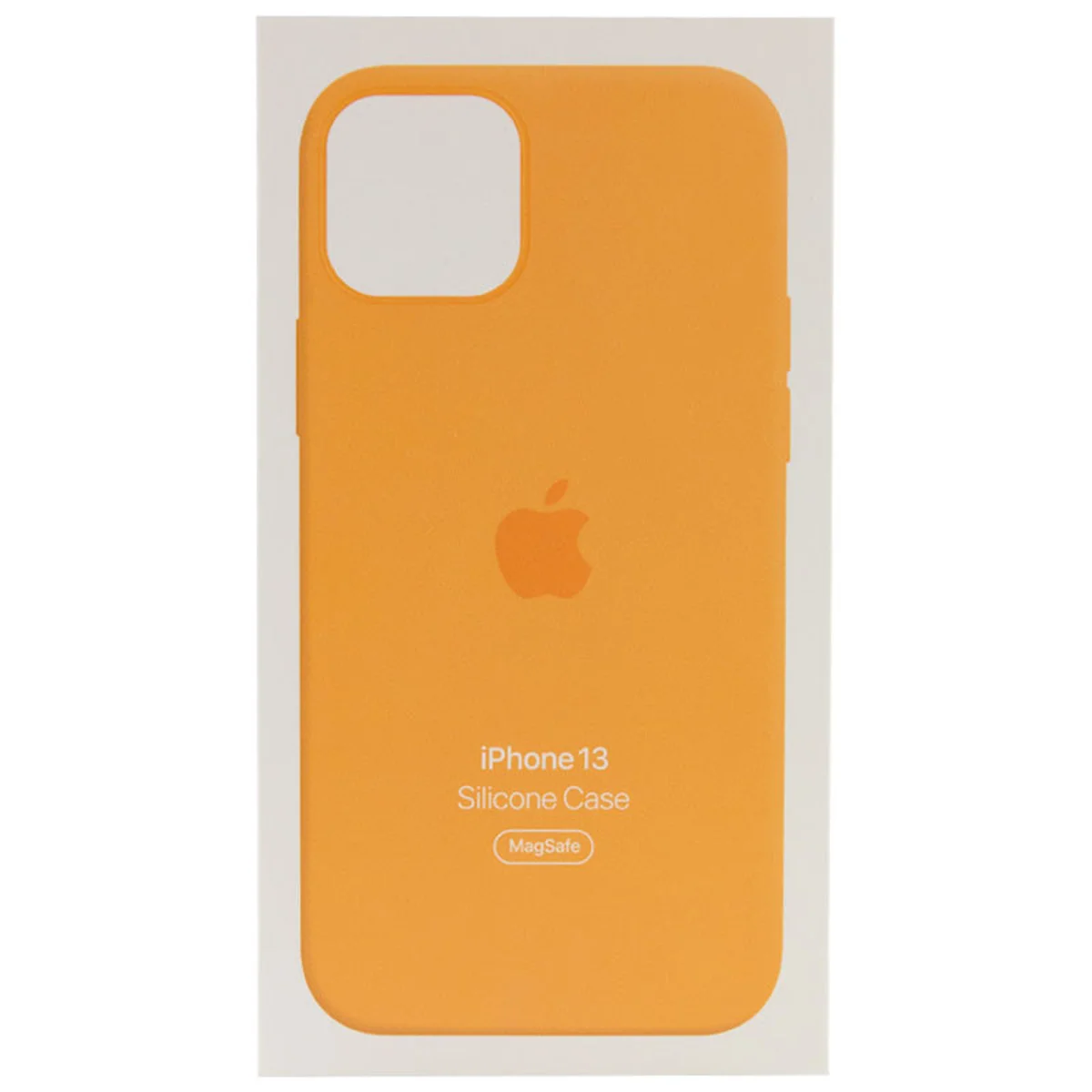 Чехол Silicone case (AAA) full with Magsafe and Animation для Apple iPhone 13 (6.1") Оранжевый / Marigold