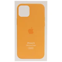 Чехол Silicone case (AAA) full with Magsafe and Animation для Apple iPhone 13 (6.1") Оранжевый / Marigold