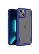 Чехол TPU+PC TRAVEL Carbon для Apple iPhone 13 (6.1") Синий