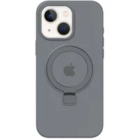 Чехол Silicone Case Full Protective with Ring для Apple iPhone 13 / 14 (6.1") Grey