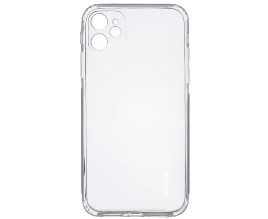 TPU чехол GETMAN Clear 1,0 mm для Apple iPhone 13 (6.1") Бесцветный (прозрачный)