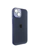 Чехол TPU+Glass Sapphire Midnight для Apple iPhone 13 (6.1") Синий / Deep navy
