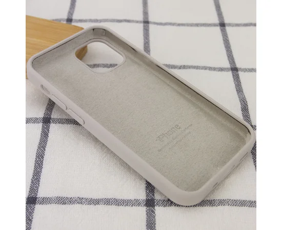 Чехол Silicone Case Full Protective (AA) для Apple iPhone 13 (6.1") Серый / Stone