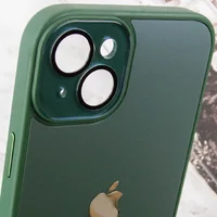 Чехол TPU+Glass Sapphire Midnight для Apple iPhone 13 (6.1") Зеленый / Forest green