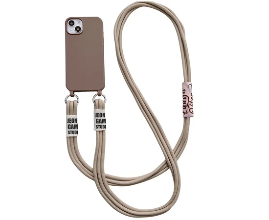 Чехол TPU two straps California для Apple iPhone 13 (6.1") Бежевый / Beige