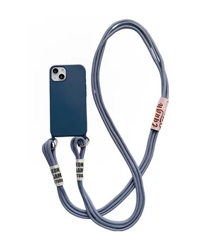 Чехол TPU two straps California для Apple iPhone 13 (6.1") Синий / Cosmos blue