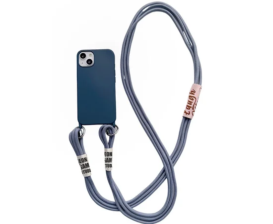 Чехол TPU two straps California для Apple iPhone 13 (6.1") Синий / Cosmos blue