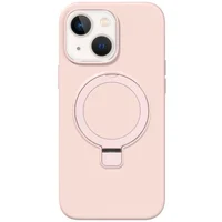 Чохол Silicone Case Full Protective NO LOGO with Ring для Apple iPhone 13 / 14 (6.1") Pink