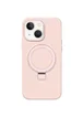 Чехол Silicone Case Full Protective NO LOGO with Ring для Apple iPhone 13 / 14 (6.1") Pink