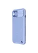 Кожаная накладка Nillkin Camshield Leather (шторка на камеру) для Apple iPhone 13 (6.1") Сиреневый / Purple