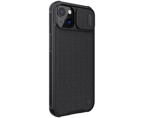 TPU+PC чехол Nillkin Textured Pro Magnetic для Apple iPhone 13 (6.1") Черный