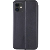 Кожаный чехол-книжка Classy для Apple iPhone 13 (6.1") Черный