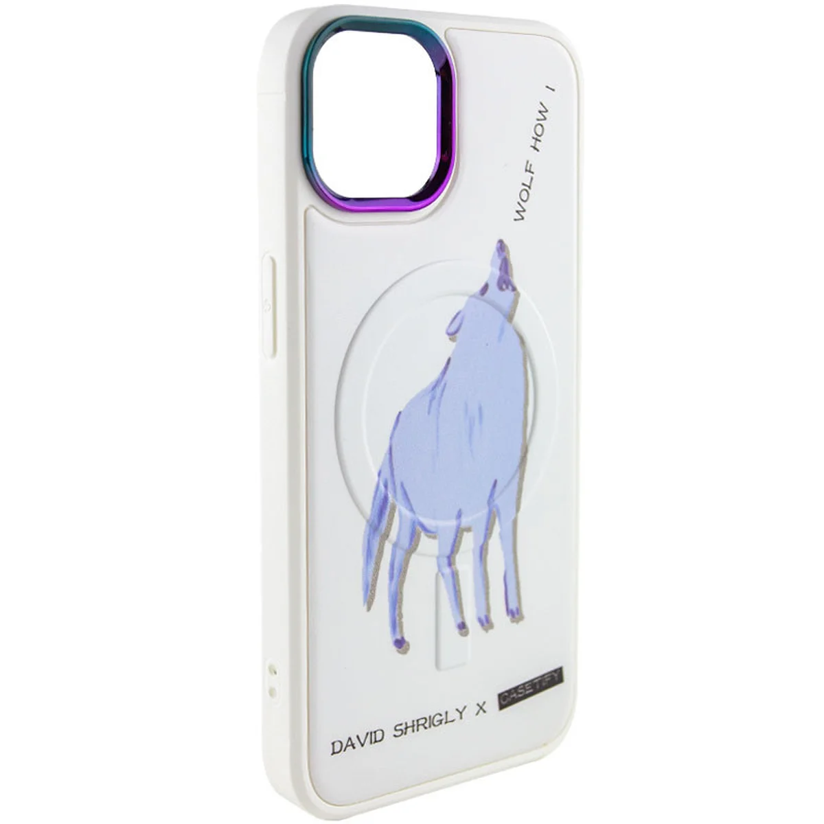 TPU+PC чохол Funny pictures with MagSafe для Apple iPhone 13 (6.1") Wolf