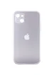 TPU+Glass чехол Matte Candy Full camera для Apple iPhone 13 (6.1") Белый