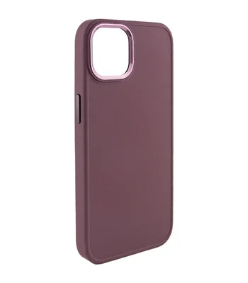 TPU чехол Bonbon Metal Style для Apple iPhone 13 (6.1") Бордовый / Plum