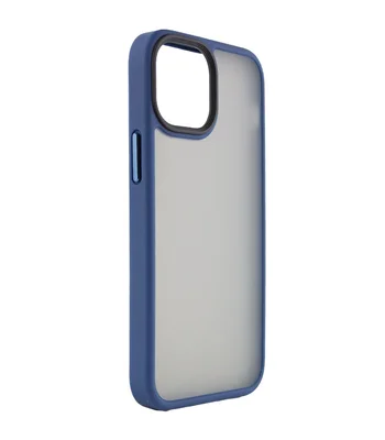 TPU + PC чохол Metal Buttons для Apple iPhone 13 (6.1 ") Синій