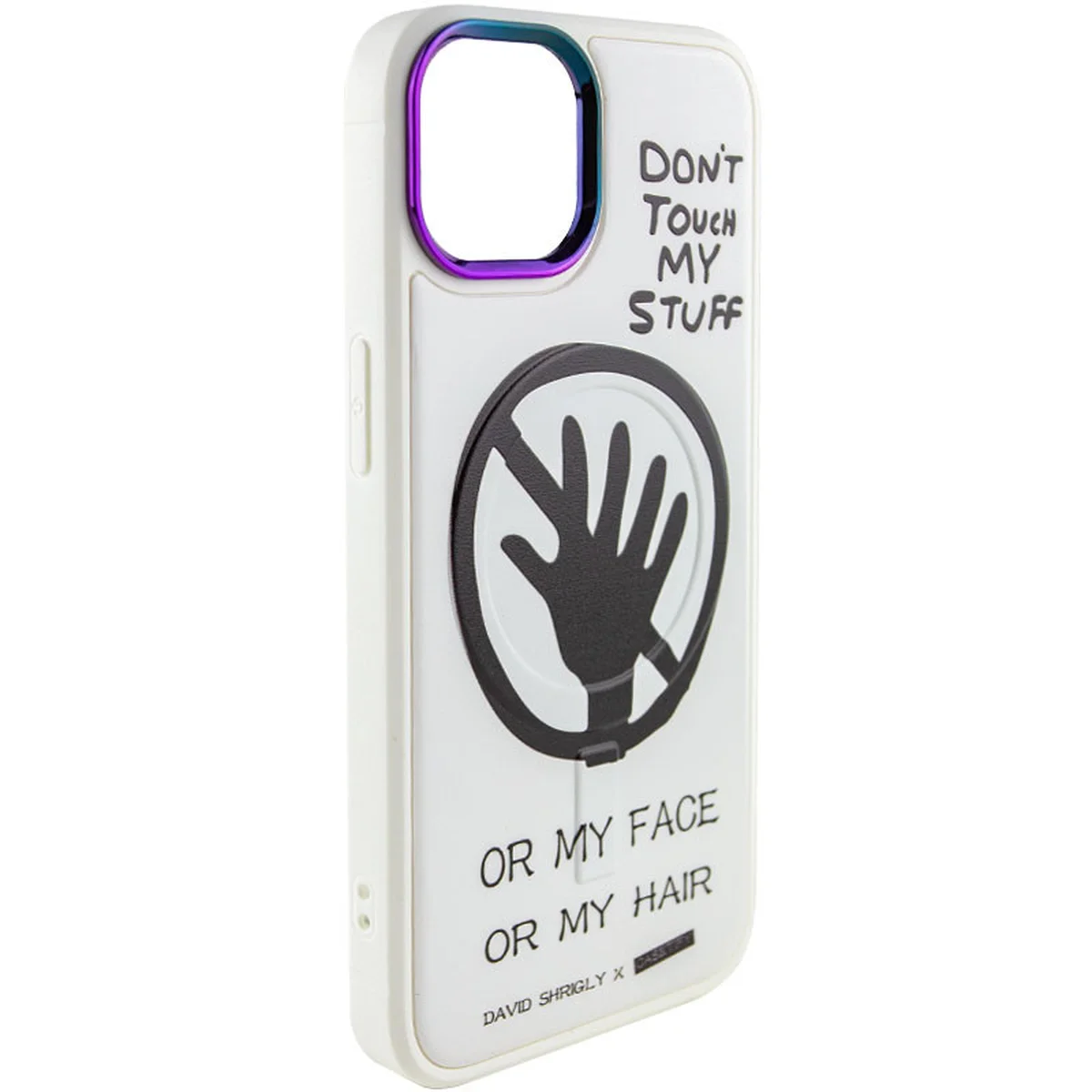 TPU+PC чохол Funny pictures with MagSafe для Apple iPhone 13 (6.1") Don't touch