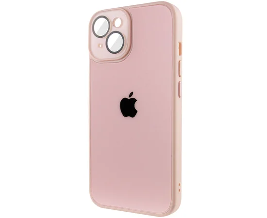 Чехол TPU+Glass Sapphire Midnight для Apple iPhone 13 (6.1") Розовый / Pink Sand