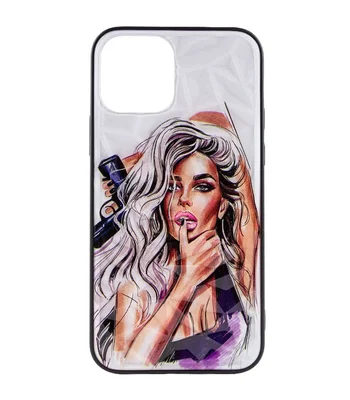 TPU+PC чехол Prisma Ladies для Apple iPhone 13 (6.1") Purple